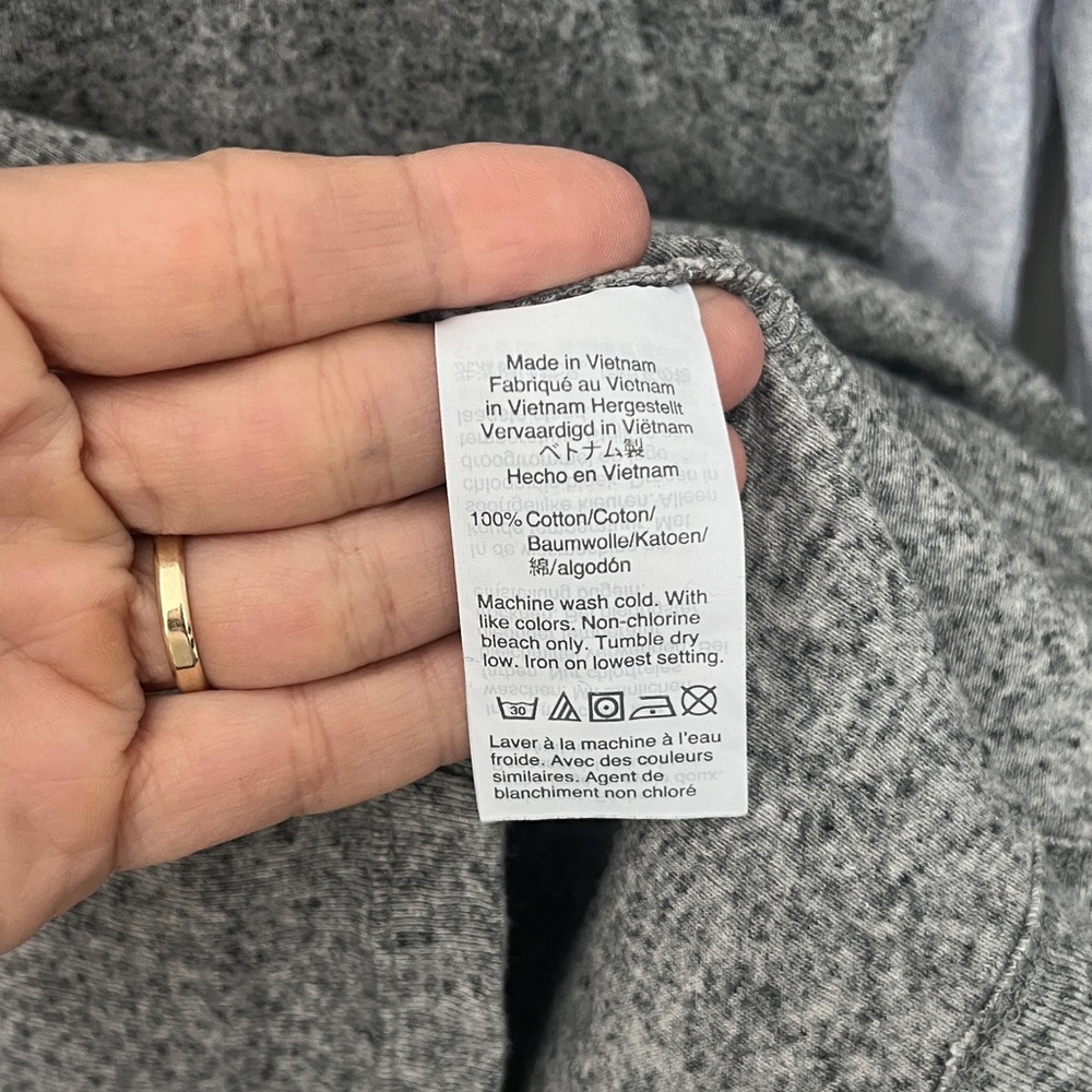 J. Crew Perfect Tee set 2 lilac and Gray Long Sleeve cotton crew neckTees - Picture 7 of 7